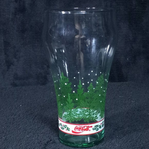 Vintage Libbey Coca Cola Glass‎ Christmas Trees Coca-Cola Christmas Snow